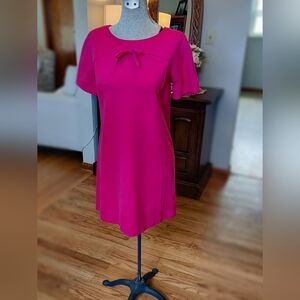 Boden Patricia Pink Bow Tunic Shift Dress size 6